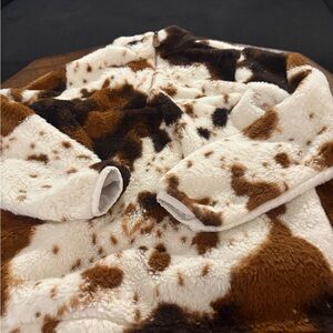 Brown and White Teddy Jacket